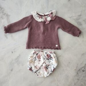 Juliana Knit Sweater and Floral Set